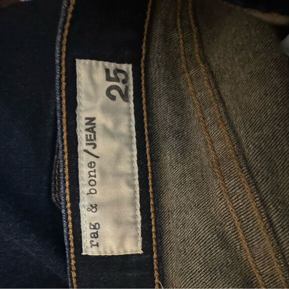 Rag & Bone Size 25 Justine Skinny Dark Wash Harrow Stretch Skinny Jeans - Picture 3 of 12